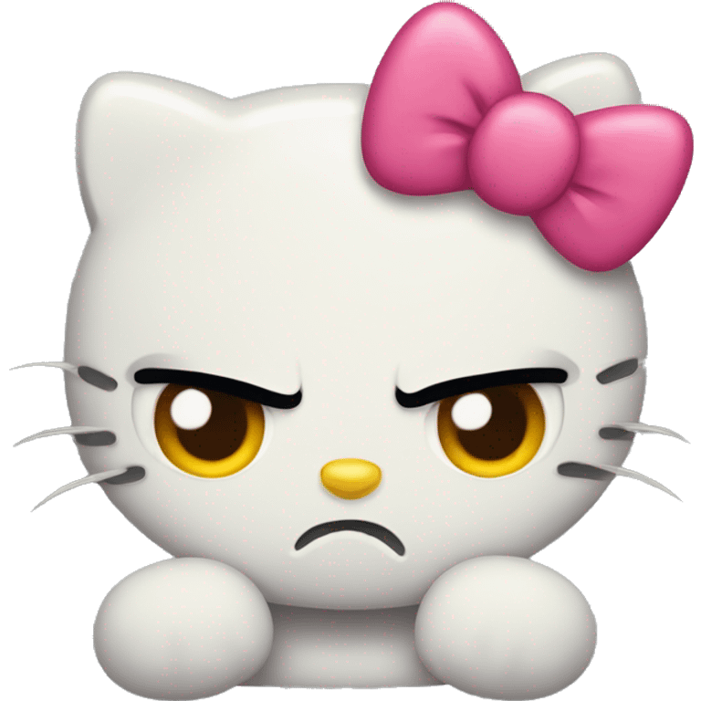 Angry hello kitty  emoji