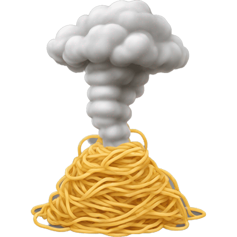 Tornado emoji but it’s made of spaghetti  emoji