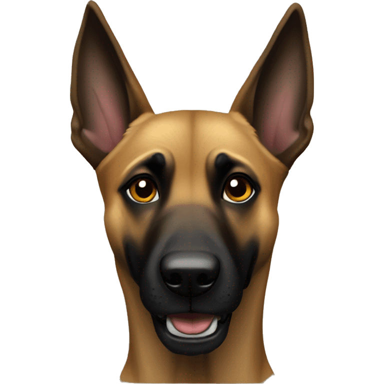 malinois peur  emoji