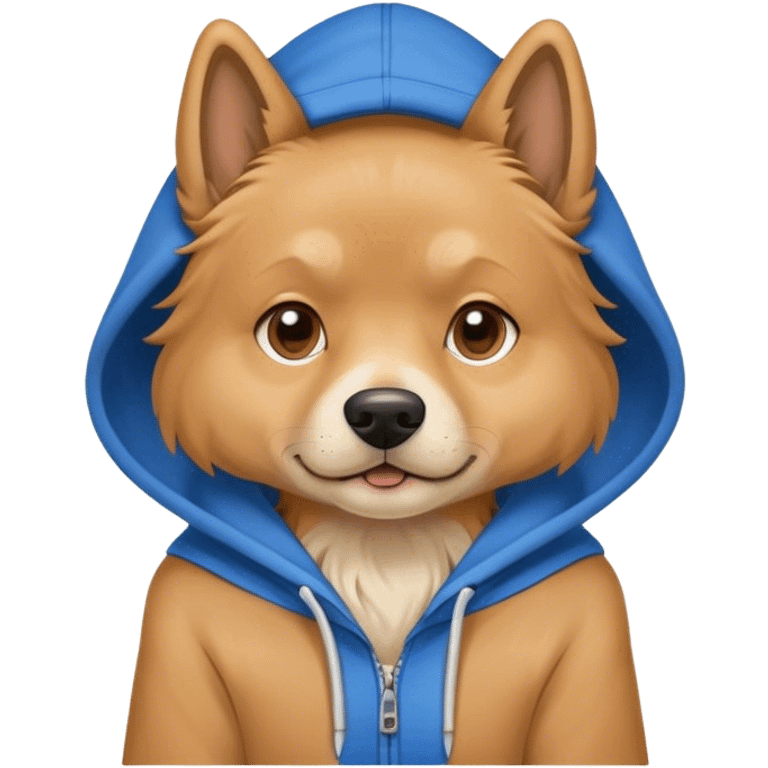 dog wearing hoodie  emoji