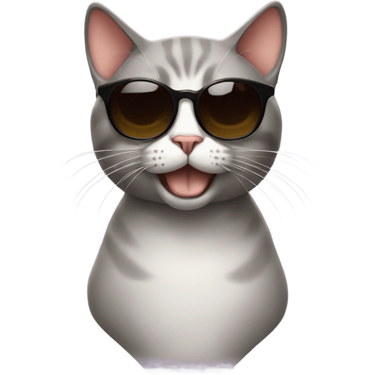 Cat with sunglasses emoji