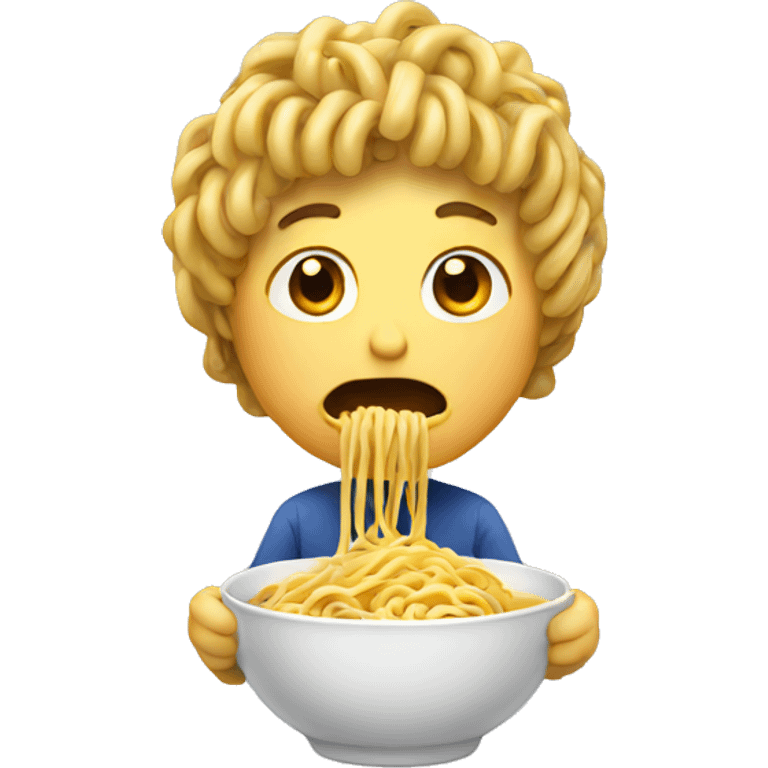 Eating noodles  emoji