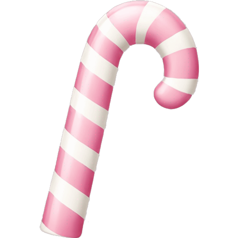 pale pink candy cane emoji