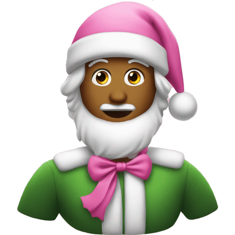 Pink cristmas emoji