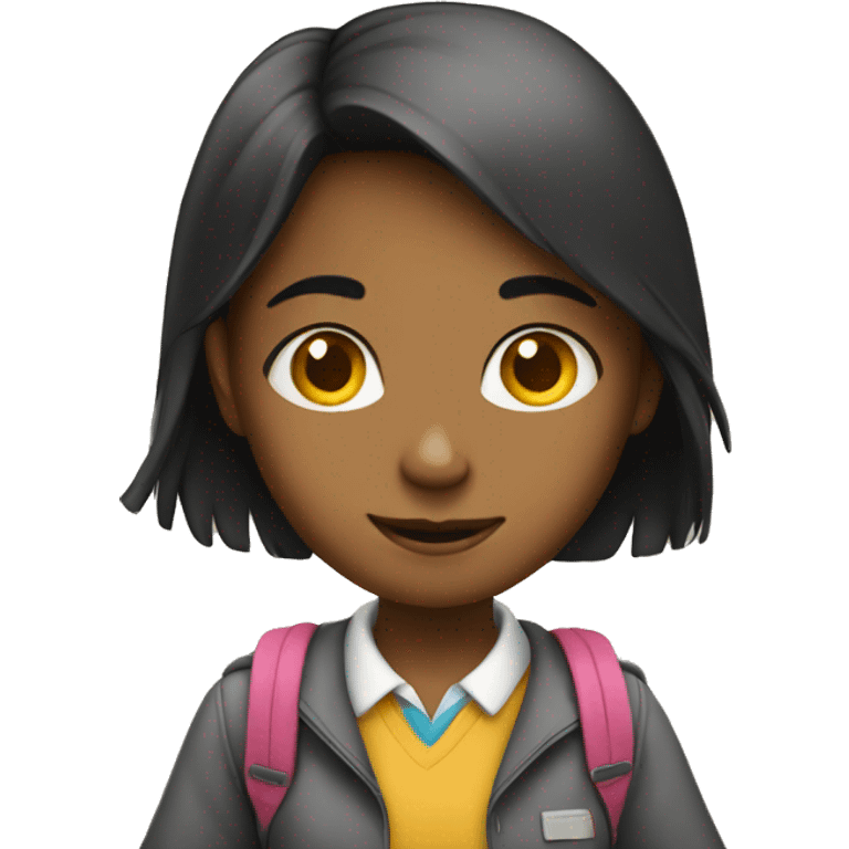 girl going to school emoji