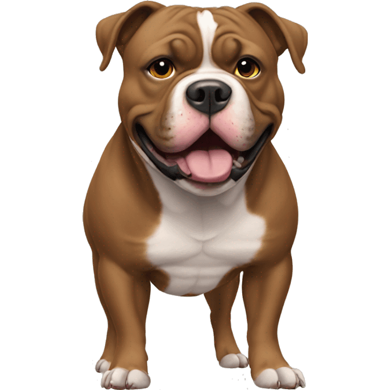 American Bully brown  emoji