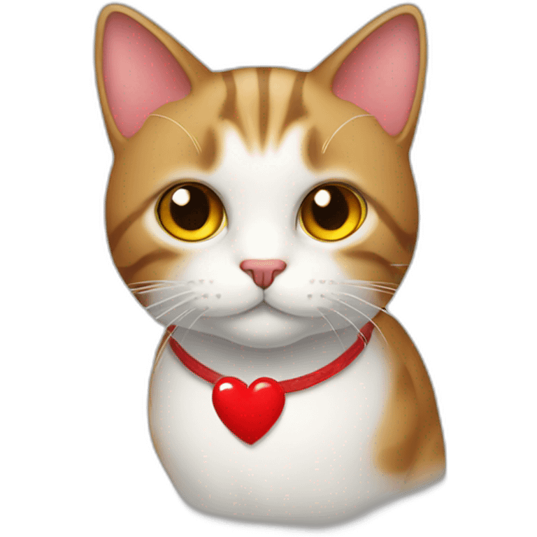 cat with red heart emoji