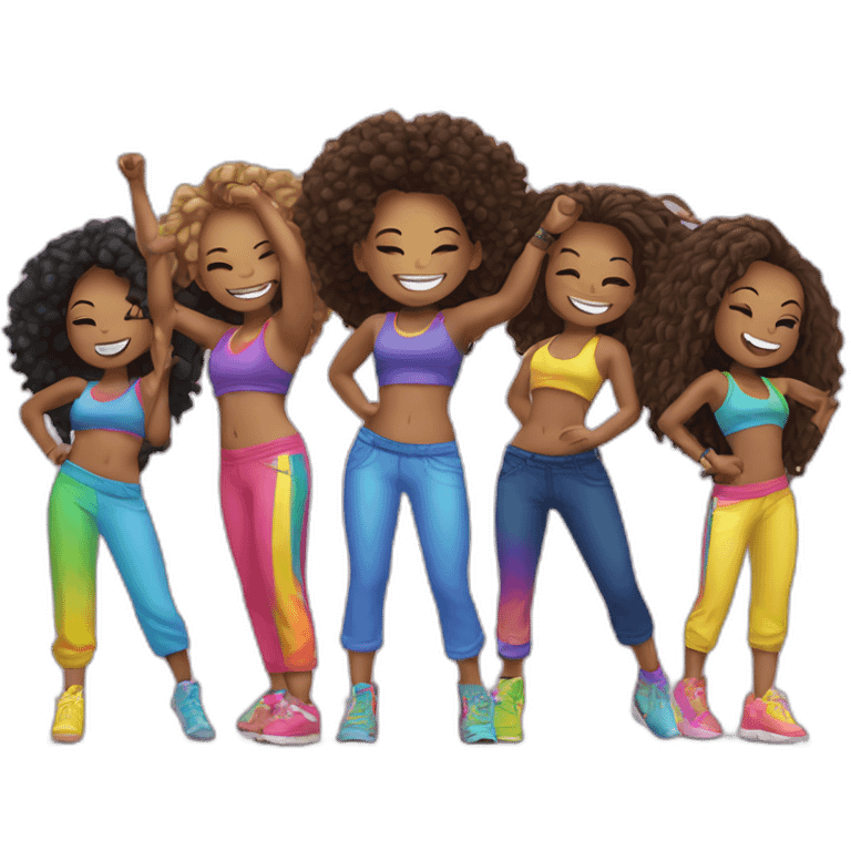 arc en ciel zumba girls emoji