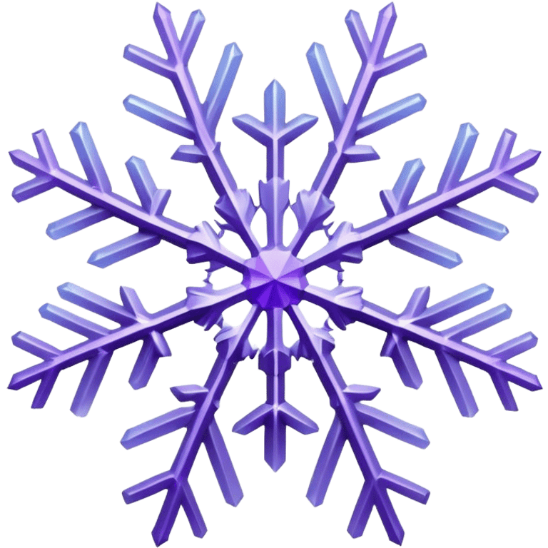 Purple snowflake  emoji