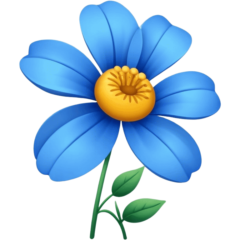 blue flower emoji