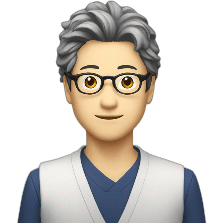 gojo satoru whit glasses emoji