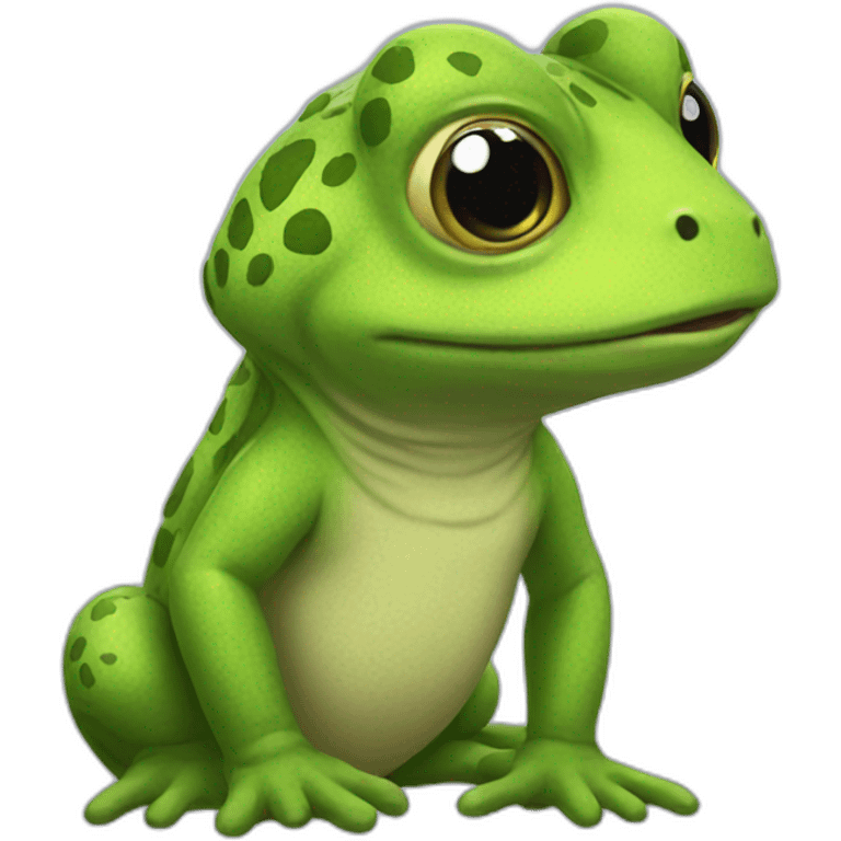 pleo loves frog emoji