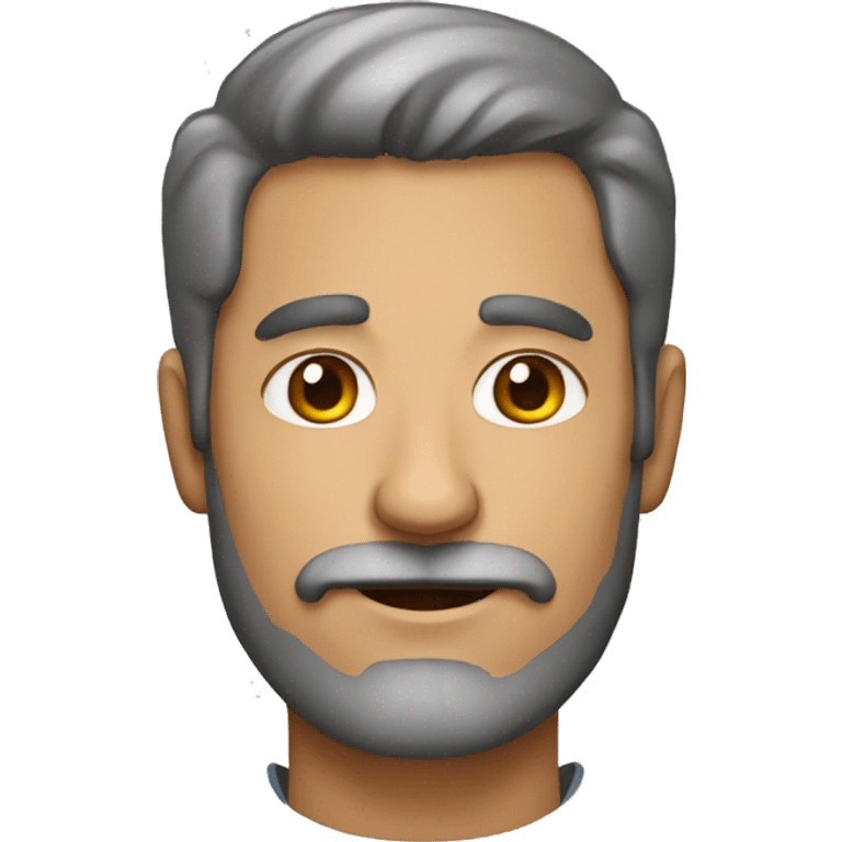 hombre 60 años con barba emoji