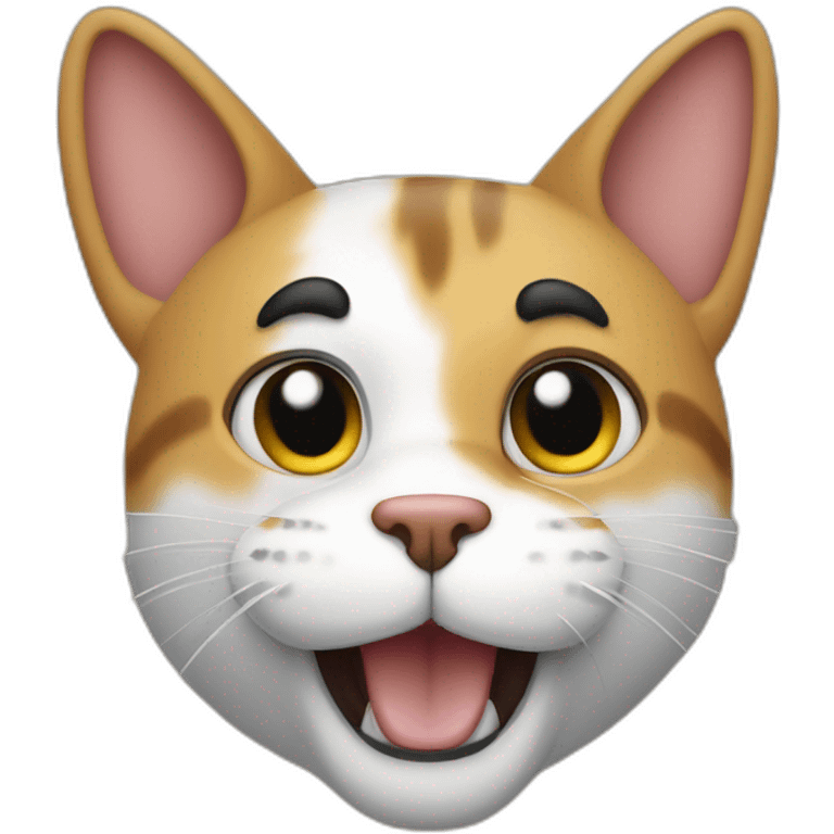 Un gato diciendo "ARRIBA ESPAÑA" emoji