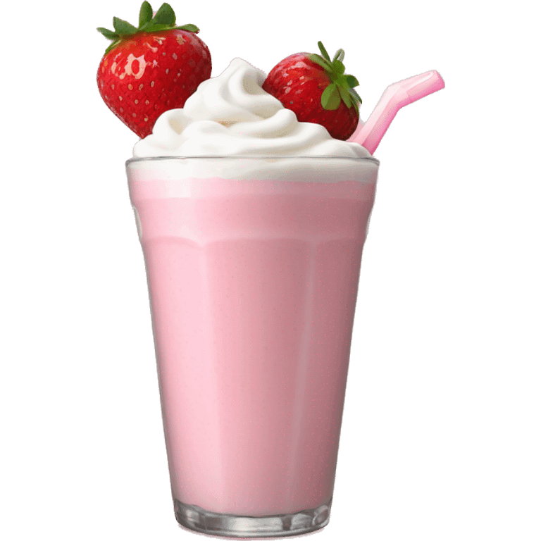 Strawberry milkshake  emoji