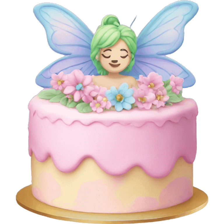 Fairy pastel cake emoji