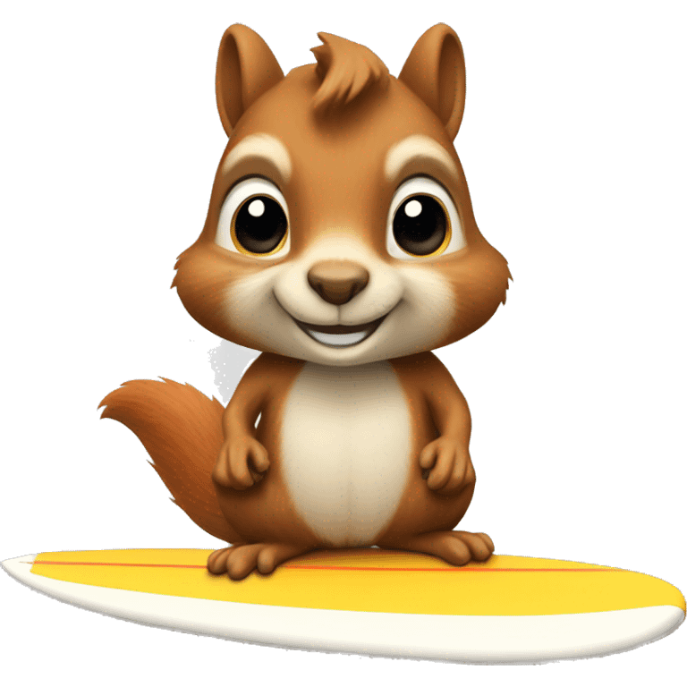 Squirrel on a surfboard  emoji