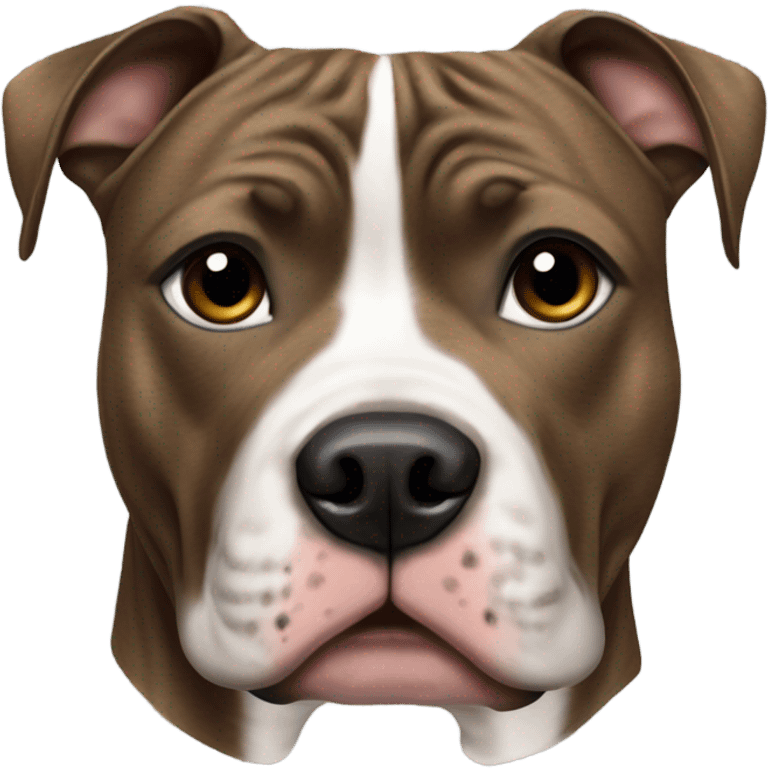 Brindle black nosed pitbull emoji