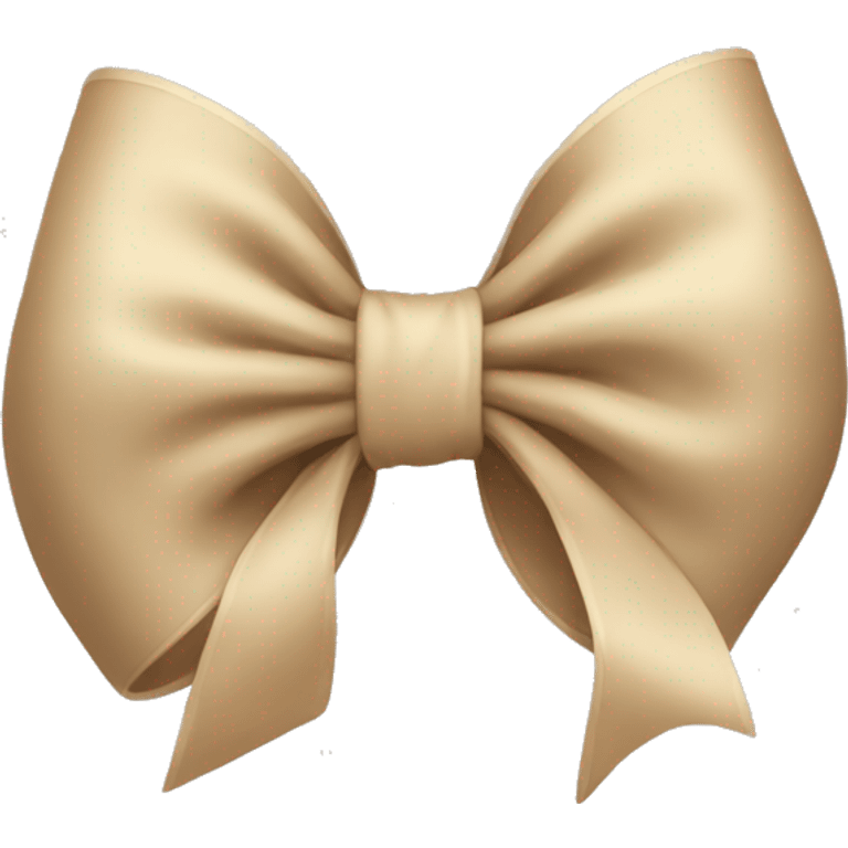 Beige bow emoji