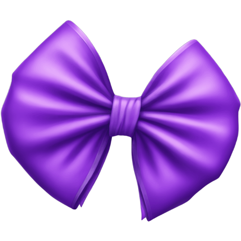 Purple coquette bow emoji