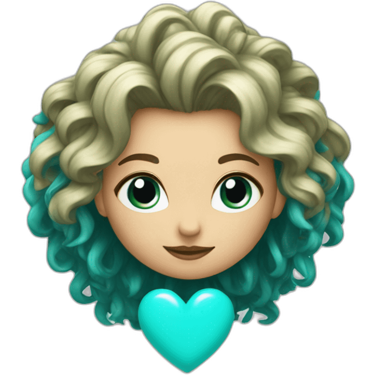 Cœur turquoise emoji