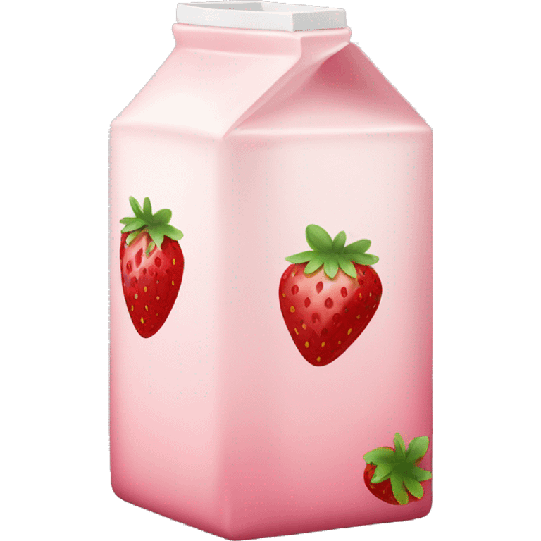 Strawberry milk carton emoji