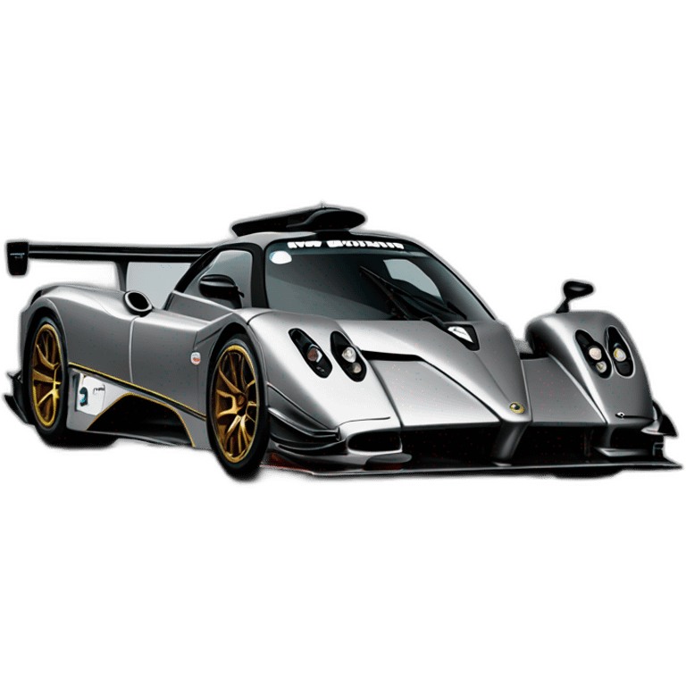 Pagani zonda lm race car emoji