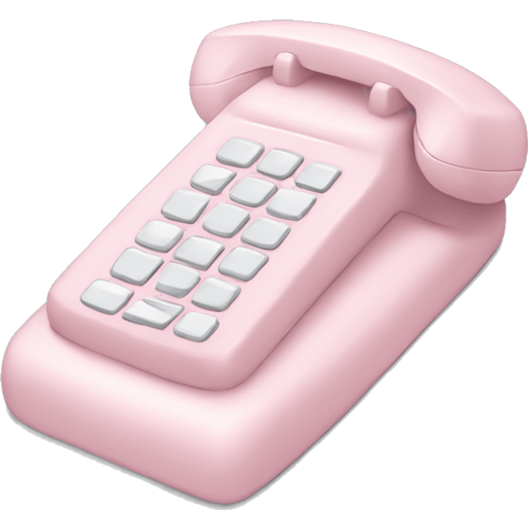 pale pink phone emoji