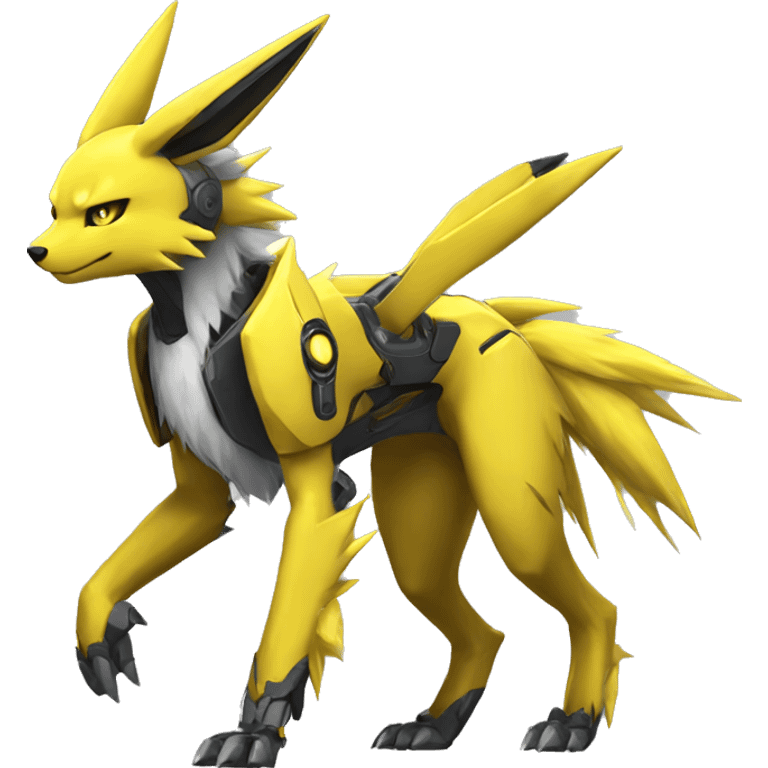 Renamon-Jolteon-Zeraora-mecha full body emoji