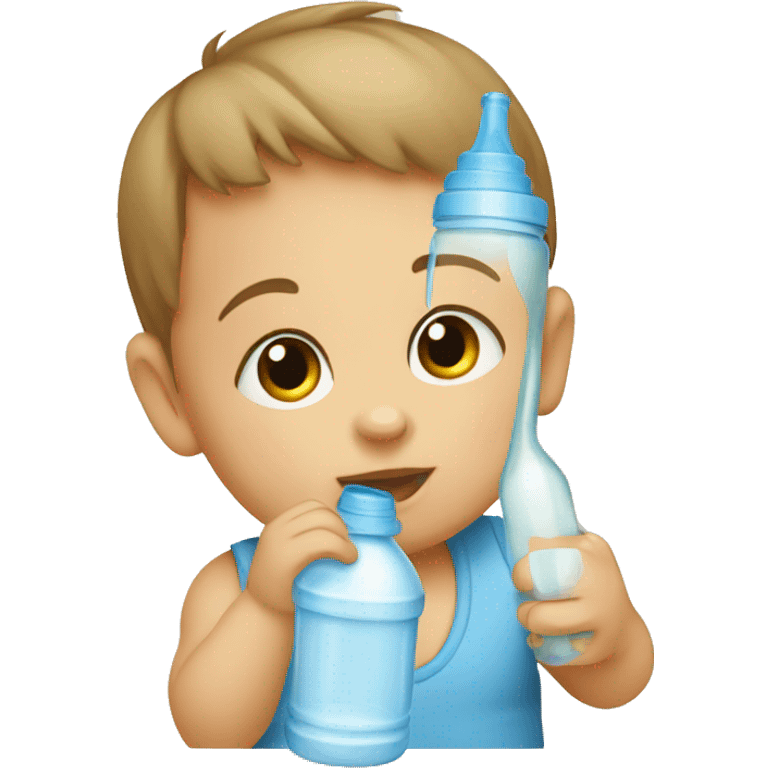 baby drinking bottle emoji