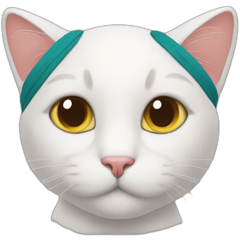 Cat with a headband emoji