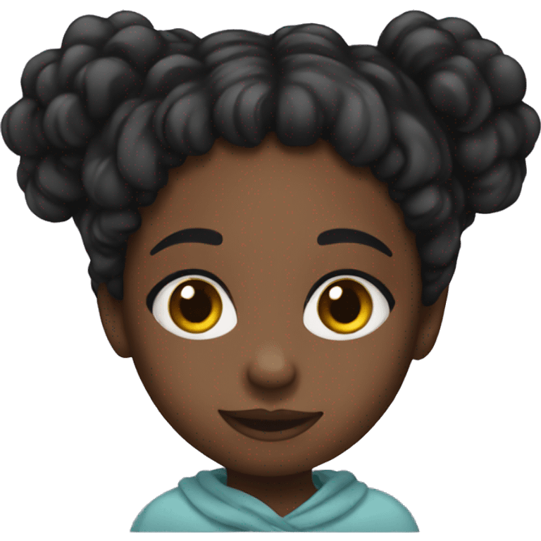 Black girl cute emoji