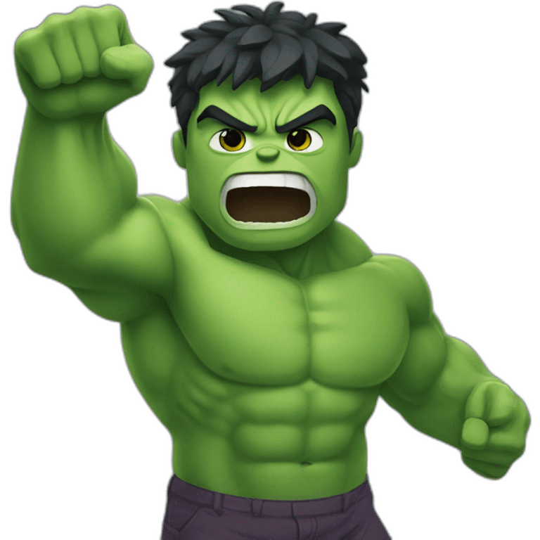 Hulk waving emoji