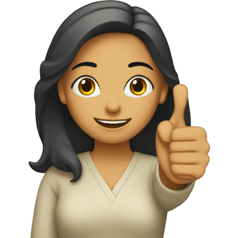 A PAKISTANI WOMAN WITH THUMBS UP emoji