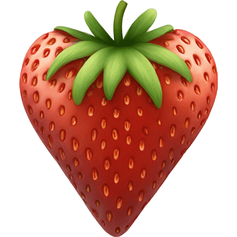 Heart made of strawberry  emoji