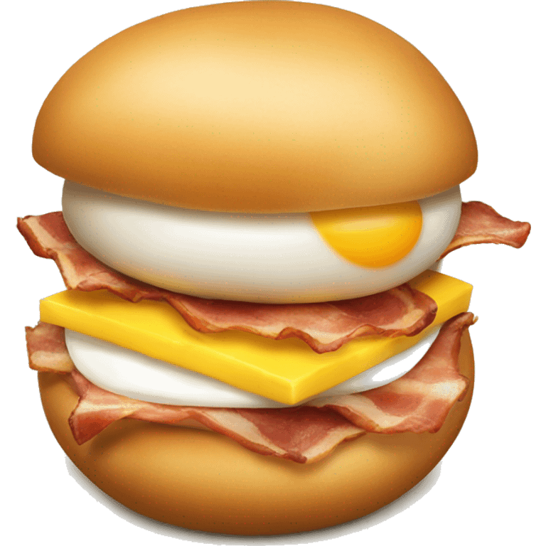 An egg bun, like you'd get from a NYC bodega. Egg, bacon, cheese on a bun. emoji