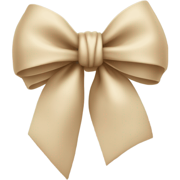 Beige bow emoji