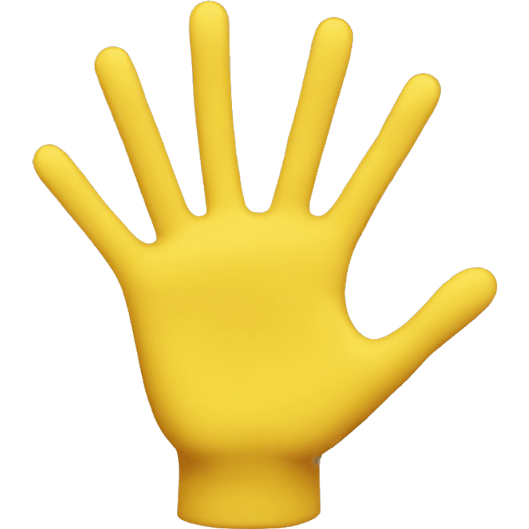 yellow hand emoji