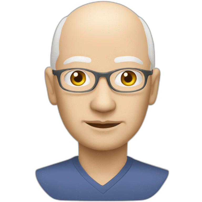 Bald Jakob Nielsen (usability consultant) emoji