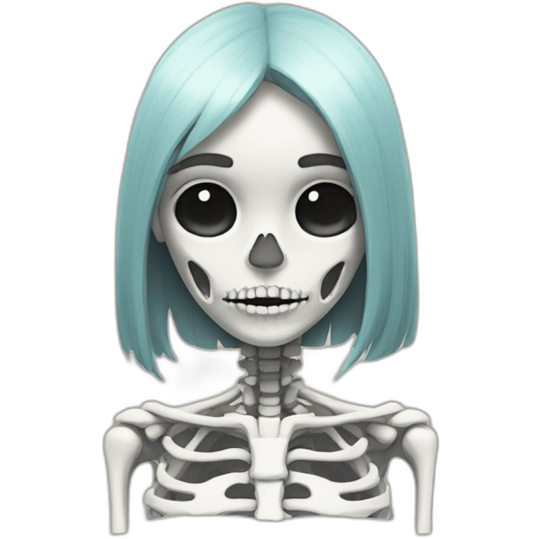 skeletal face and the girl with the hand in her forehead emoji