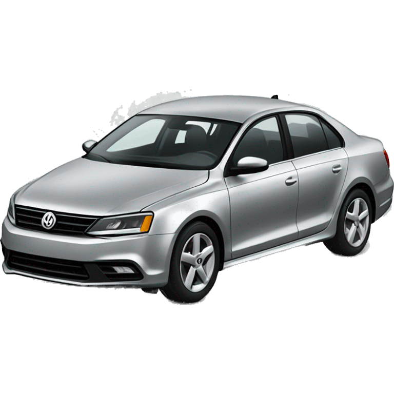 silver Jetta car emoji