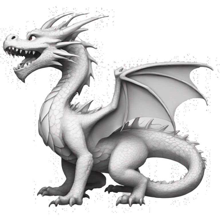 Dragon lineart emoji