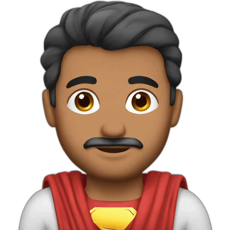 Omani man super man emoji