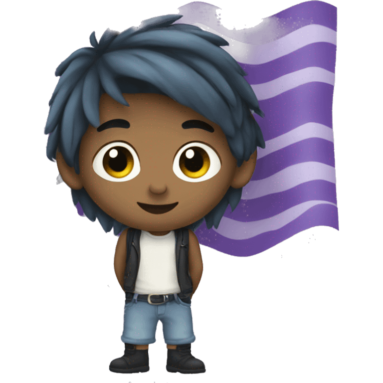 demiboy pride flag emoji