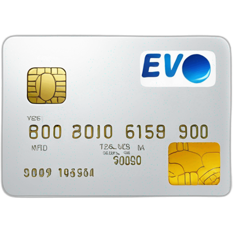 Credit card with big euro sign emoji