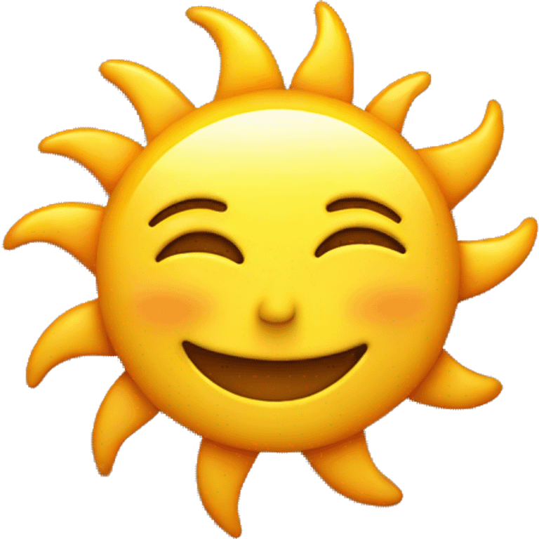 Smiling sun with 90s core  emoji