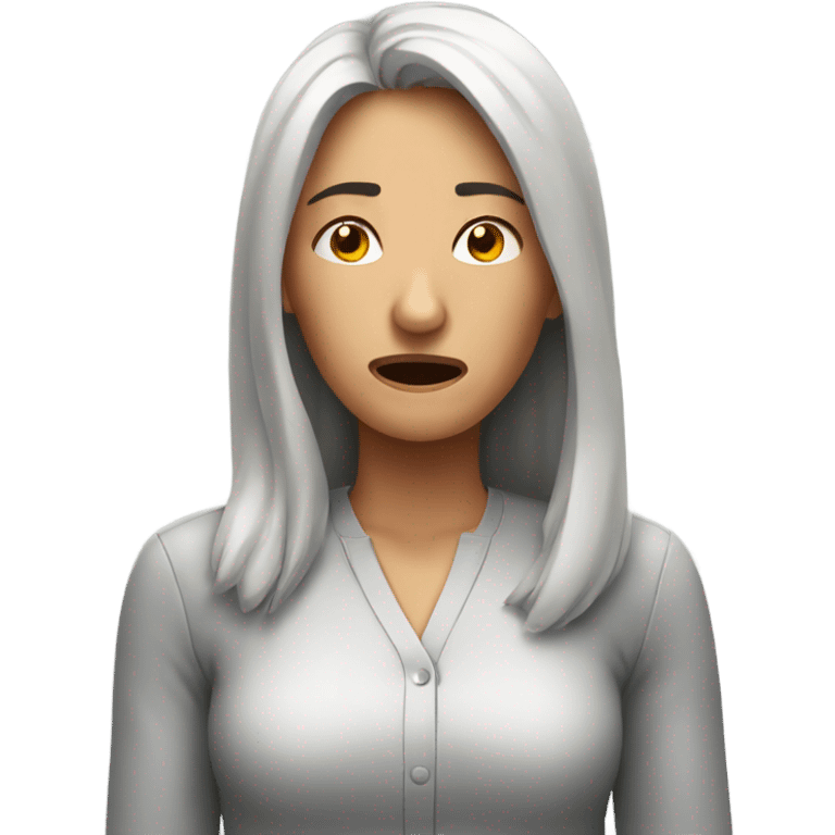 stressed woman  emoji