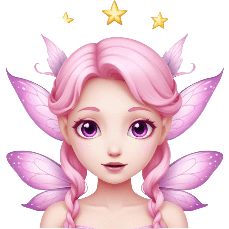 pink fairy face magic emoji