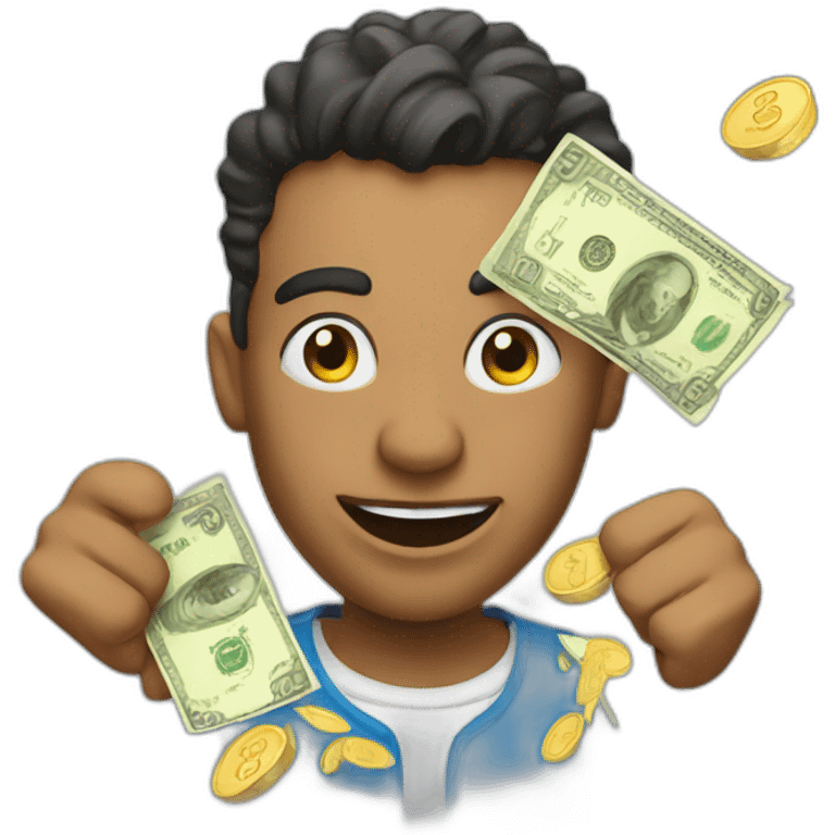 Winning the lottery emoji