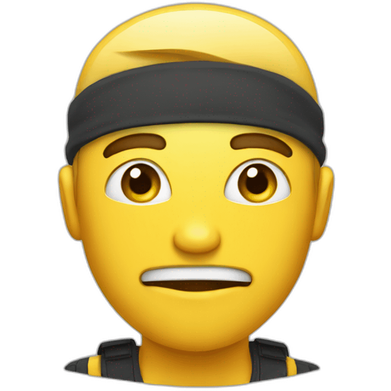 Scammer in an armband emoji